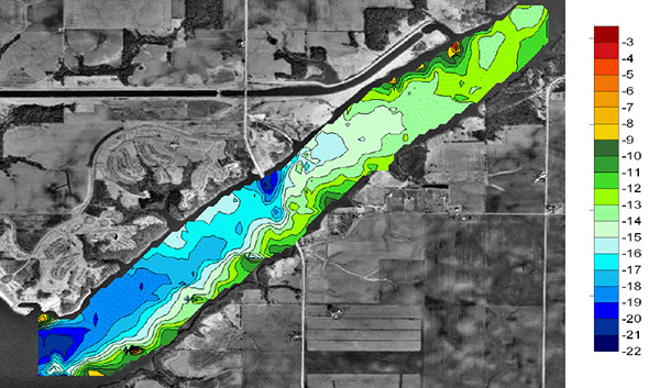 Clinton Lake Study Depth | HYCAT | YSI